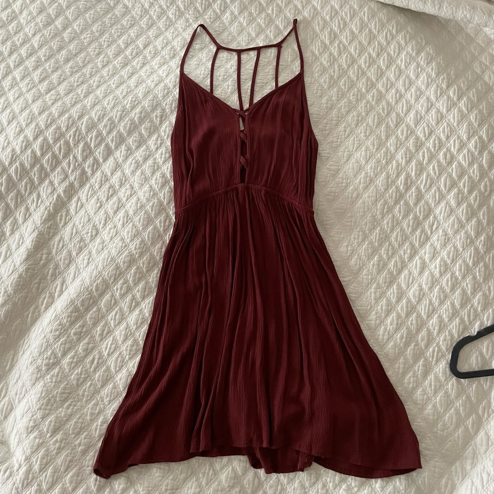Maroon sundress, size M